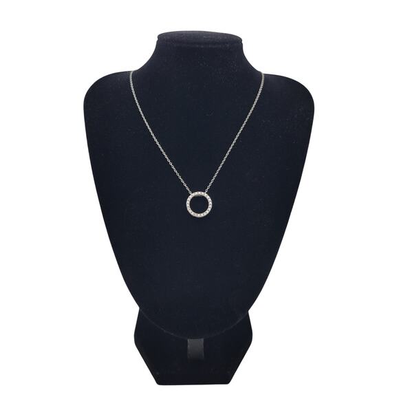 925 CZ Circle of Life Necklace - Picture 2 of 6